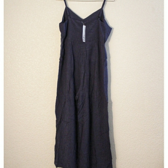 Navy Perfect Places Embroidered Culotte Jumpsuit - Picture 4 of 6